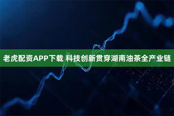 老虎配资APP下载 科技创新贯穿湖南油茶全产业链